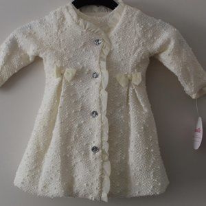 Chanel-like Baby Dress in Cream